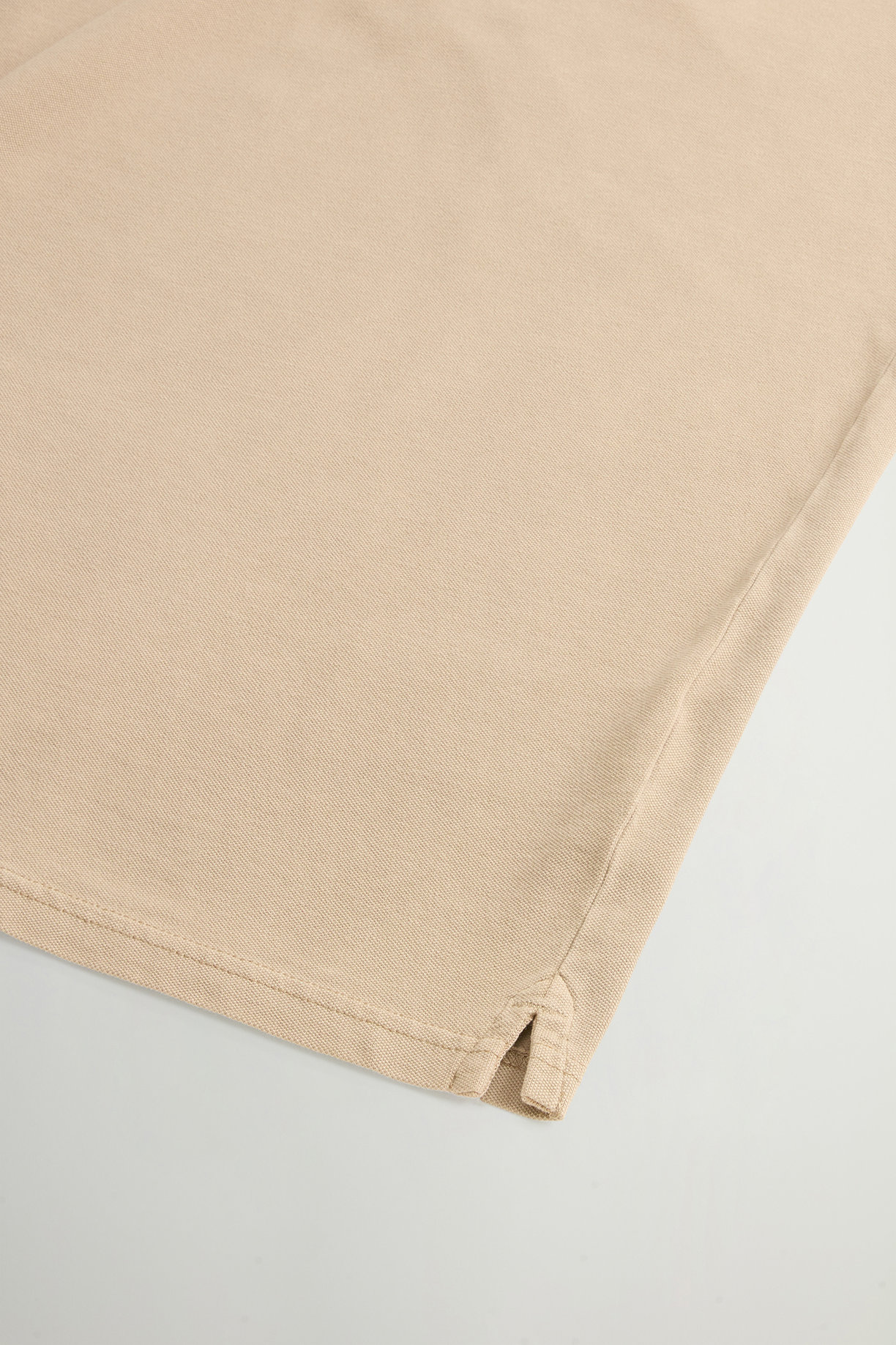 Polo Mackinack tinta in capo in piqué di cotone elasticizzato CFWOPO0065MRUT1483 8640 WOOLRICH White pepper 