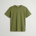 T-shirt in puro cotone con logo CFWOTE0144MRUT2926 6641 WOOLRICH Cypress 