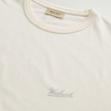 T-Shirt in puro cotone fiammato CFWOTE0161MRUT4061 8887 WOOLRICH Jet stream 