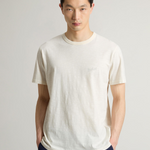 T-Shirt in puro cotone fiammato CFWOTE0161MRUT4061 8887 WOOLRICH Jet stream 
