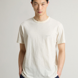 T-Shirt in puro cotone fiammato CFWOTE0161MRUT4061 8887 WOOLRICH Jet stream 