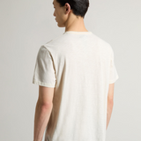 T-Shirt in puro cotone fiammato CFWOTE0161MRUT4061 8887 WOOLRICH Jet stream 