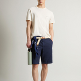 T-Shirt in puro cotone fiammato CFWOTE0161MRUT4061 8887 WOOLRICH Jet stream 