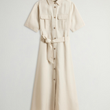 Abito lungo in tencel CFWWDR0190FRUT3945 8867 WOOLRICH Light oak 