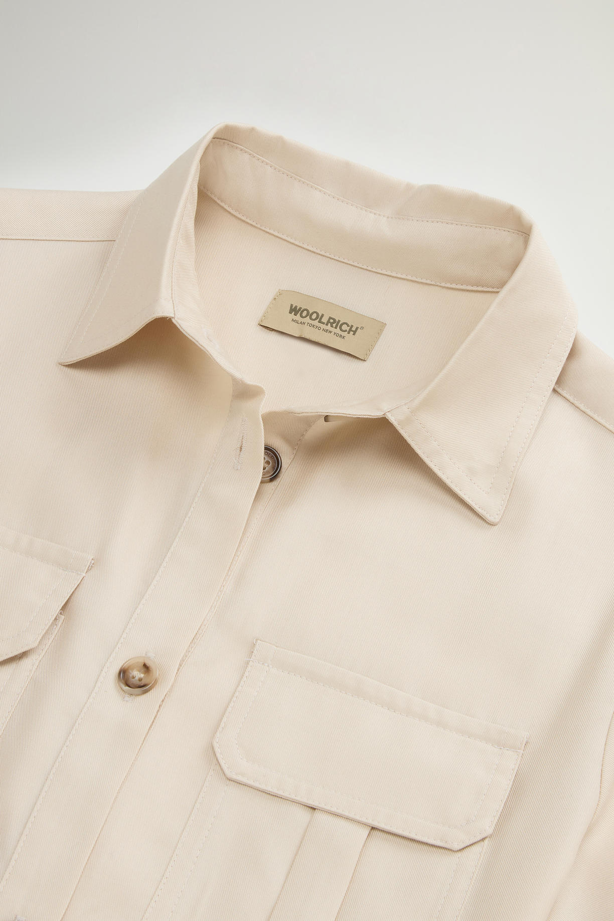 Abito lungo in tencel CFWWDR0190FRUT3945 8867 WOOLRICH Light oak 