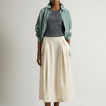 Gonna in popeline di puro cotone CFWWSK0068FRUT3944 8867 WOOLRICH Light oak 