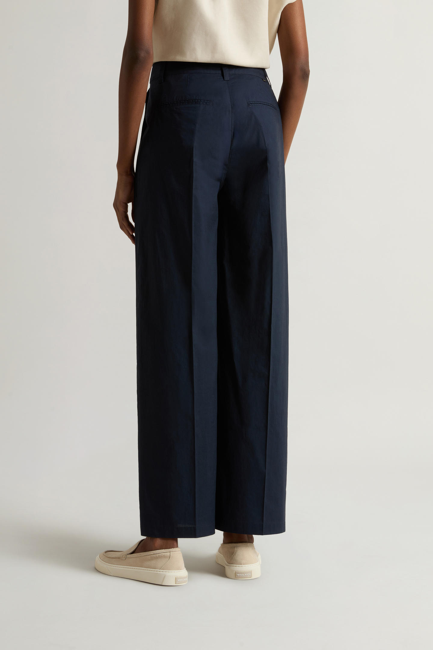 Pantaloni chino in popeline di puro cotone CFWWTR0219FRUT3944 3989 WOOLRICH Melton blue 