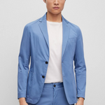 Giacca in cotone 50488455 10248356 01 479 BOSS Open blue 