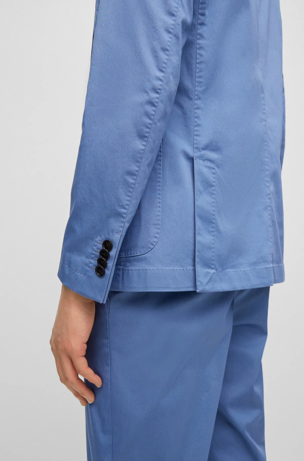 Giacca in cotone 50488455 10248356 01 479 BOSS Open blue 
