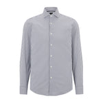 Camicia in cotone bastoncino 50490337 10248756 01 001 BOSS Black 