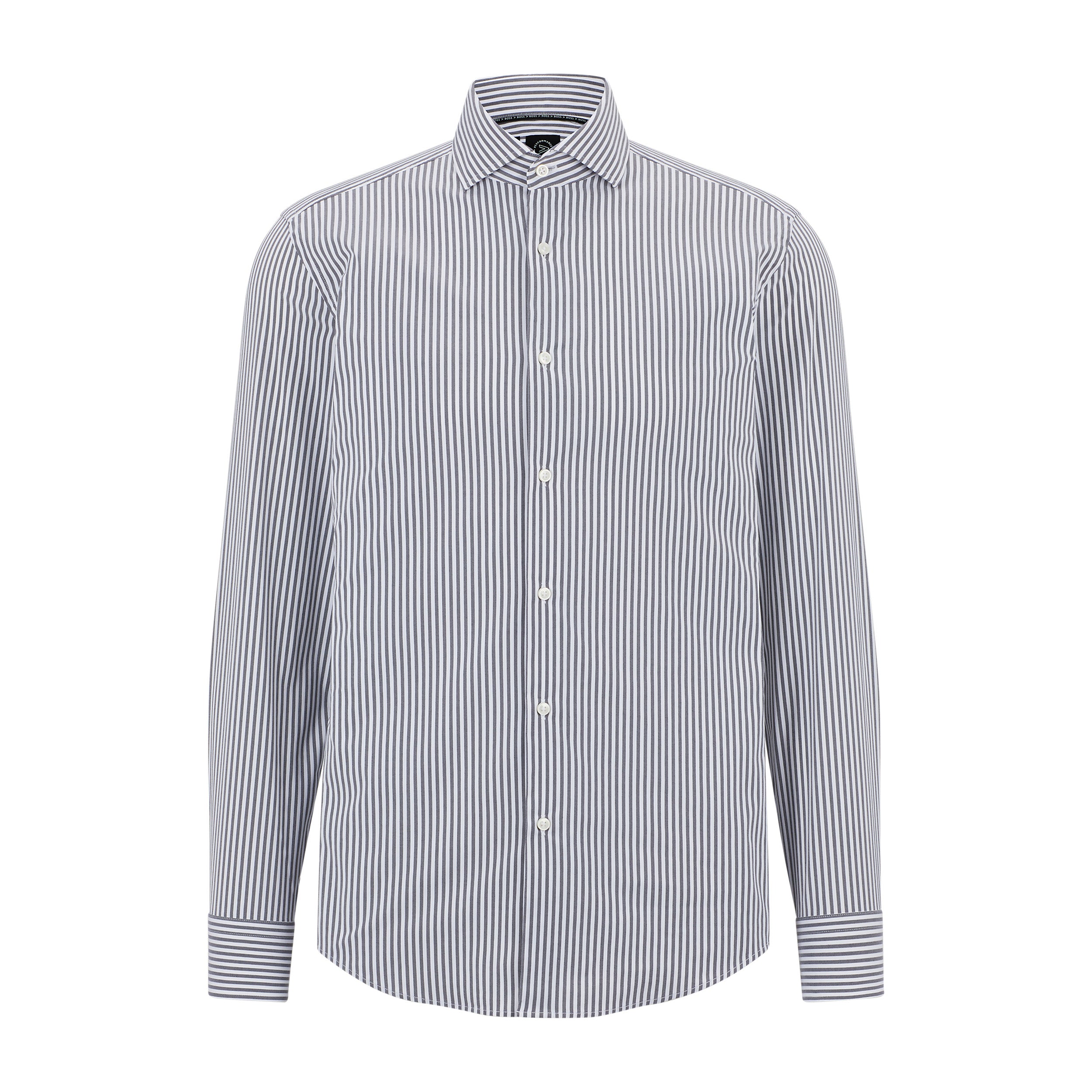 Camicia in cotone bastoncino 50490337 10248756 01 001 BOSS Black 