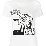 T-Shirt manica corta stampata FD52TS0484SG 02 KENZO Off white 