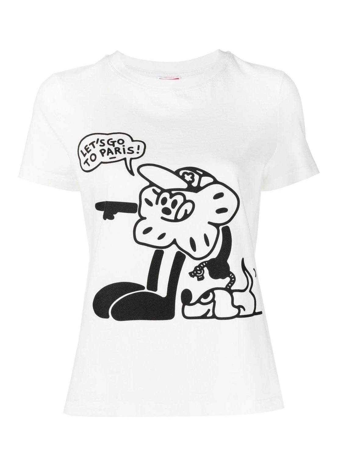 T-Shirt manica corta stampata FD52TS0484SG 02 KENZO Off white 