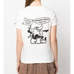 T-Shirt manica corta stampata FD52TS0484SG 02 KENZO Off white 