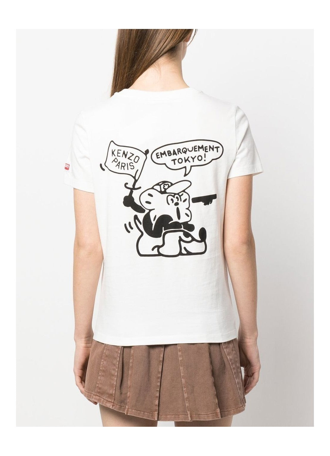 T-Shirt manica corta stampata FD52TS0484SG 02 KENZO Off white 