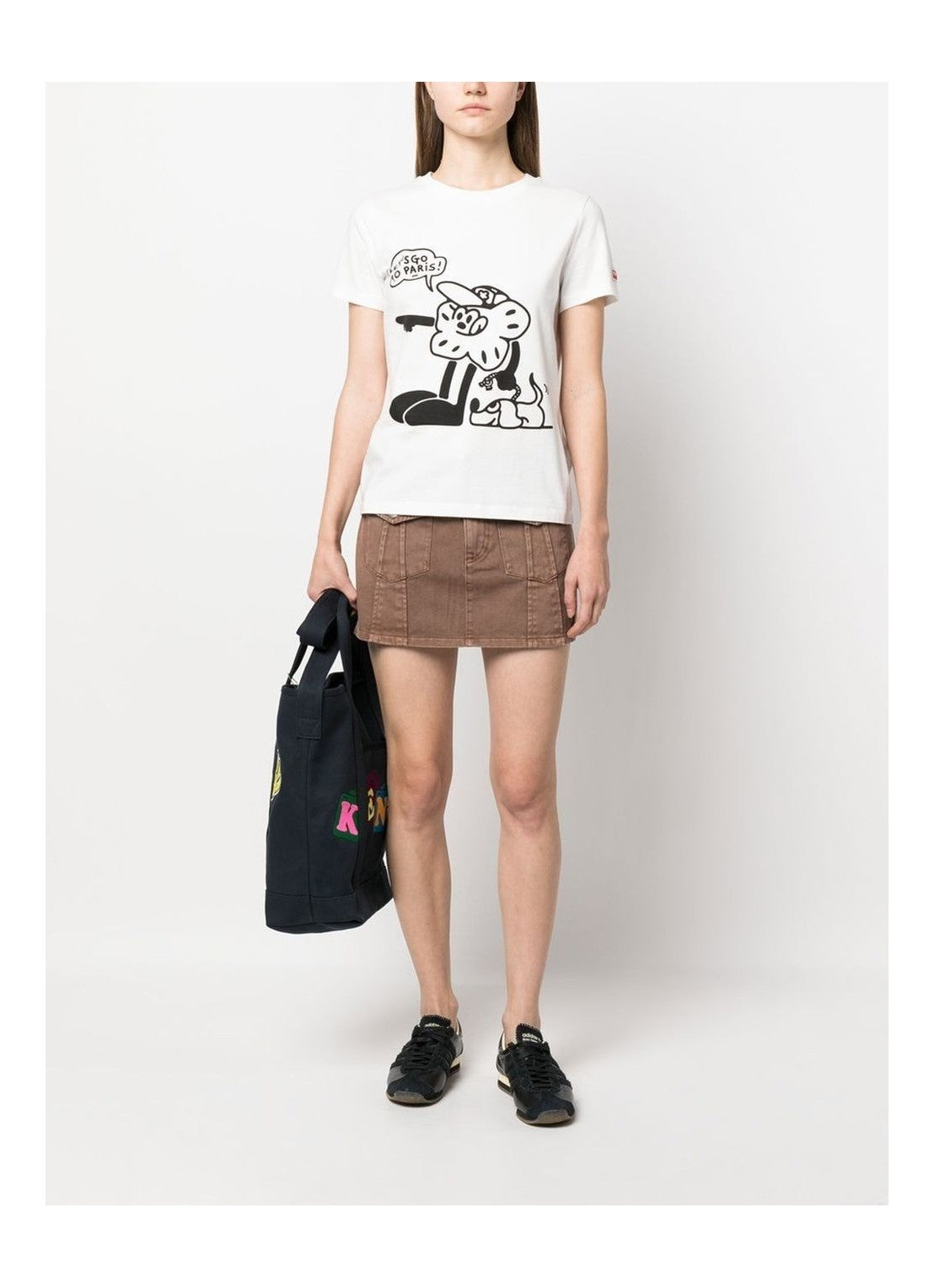 T-Shirt manica corta stampata FD52TS0484SG 02 KENZO Off white 