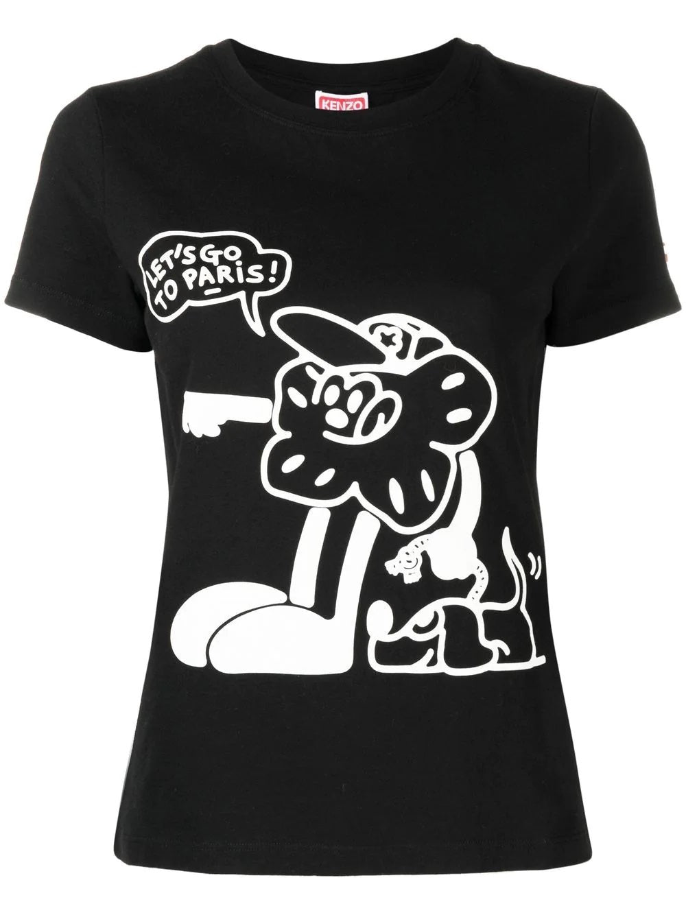T-Shirt manica corta stampata FD52TS0484SG 99J KENZO Black 