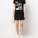 T-Shirt manica corta stampata FD52TS0484SG 99J KENZO Black 