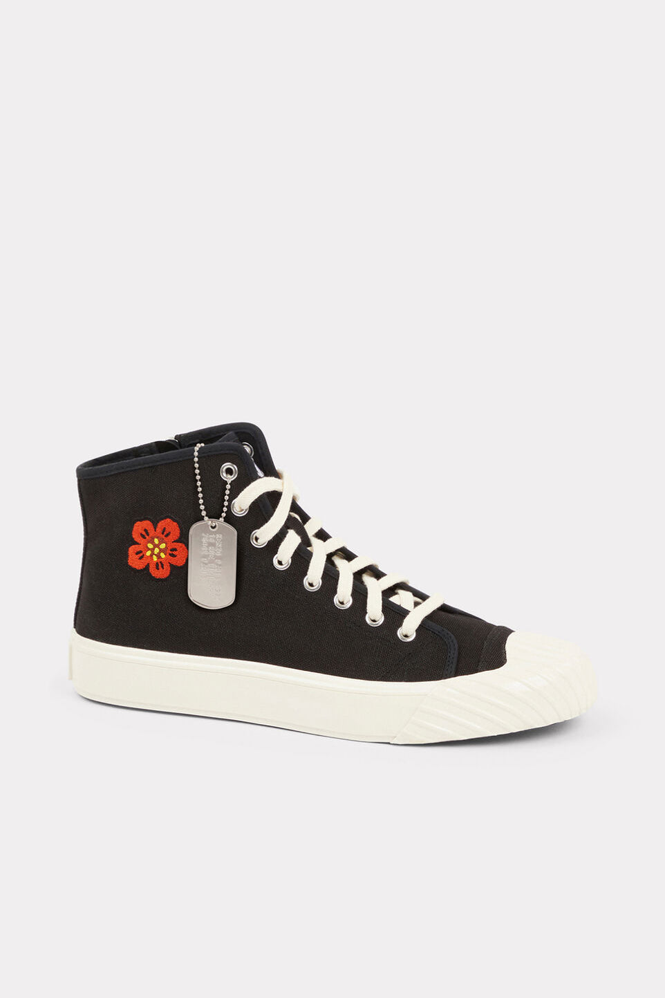 Sneaker alta in canvas di cotone FD55SN020F73 99 KENZO Black 