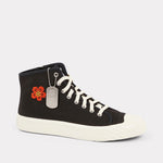 Sneaker alta in canvas di cotone FD55SN020F73 99 KENZO Black 