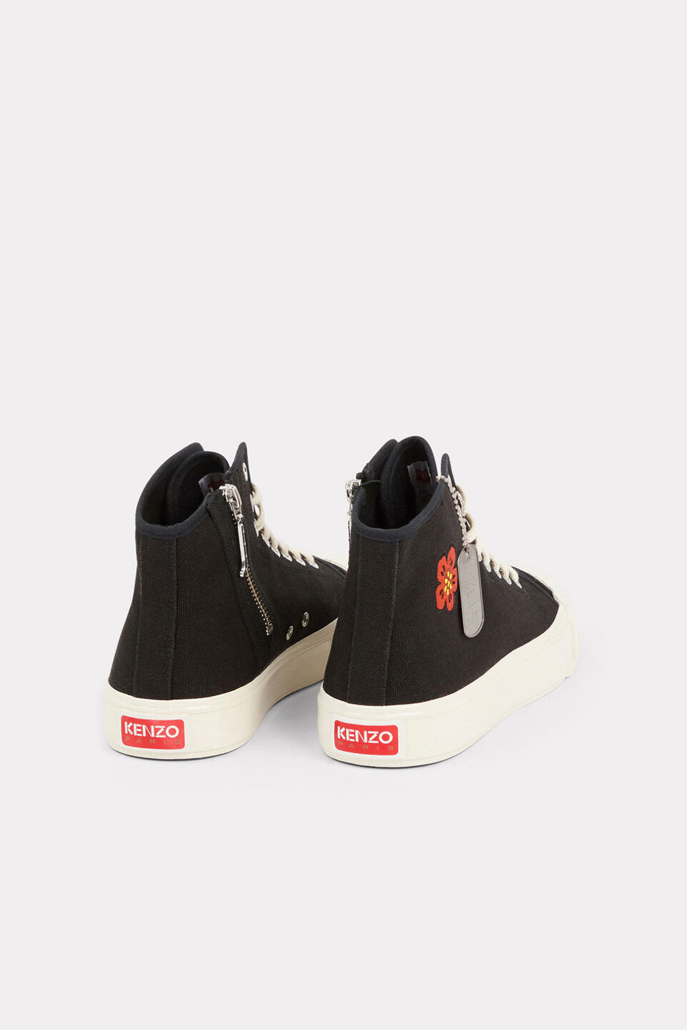 Sneaker alta in canvas di cotone FD55SN020F73 99 KENZO Black 