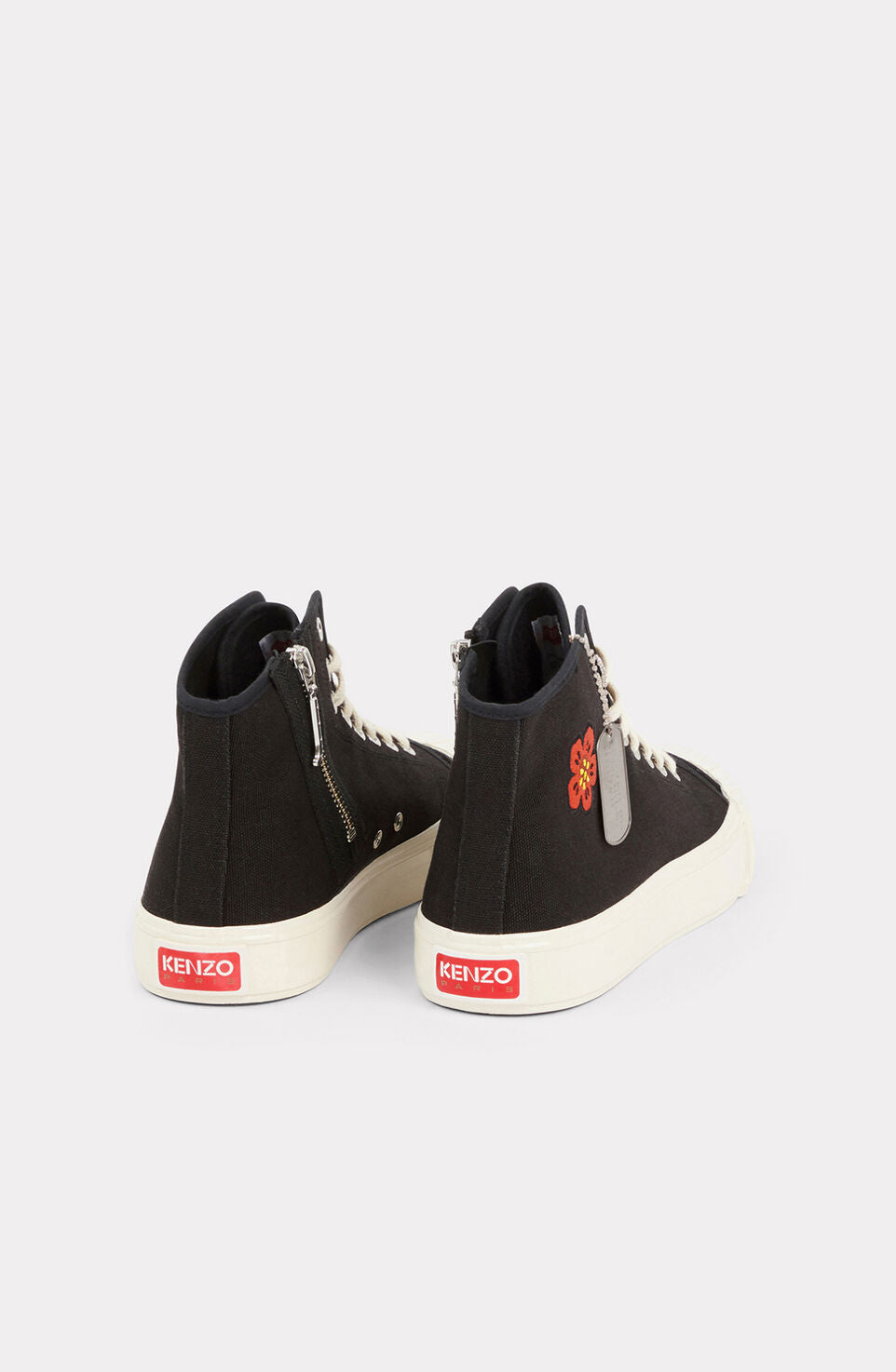 Sneaker alta in canvas di cotone FD55SN020F73 99 KENZO Black 