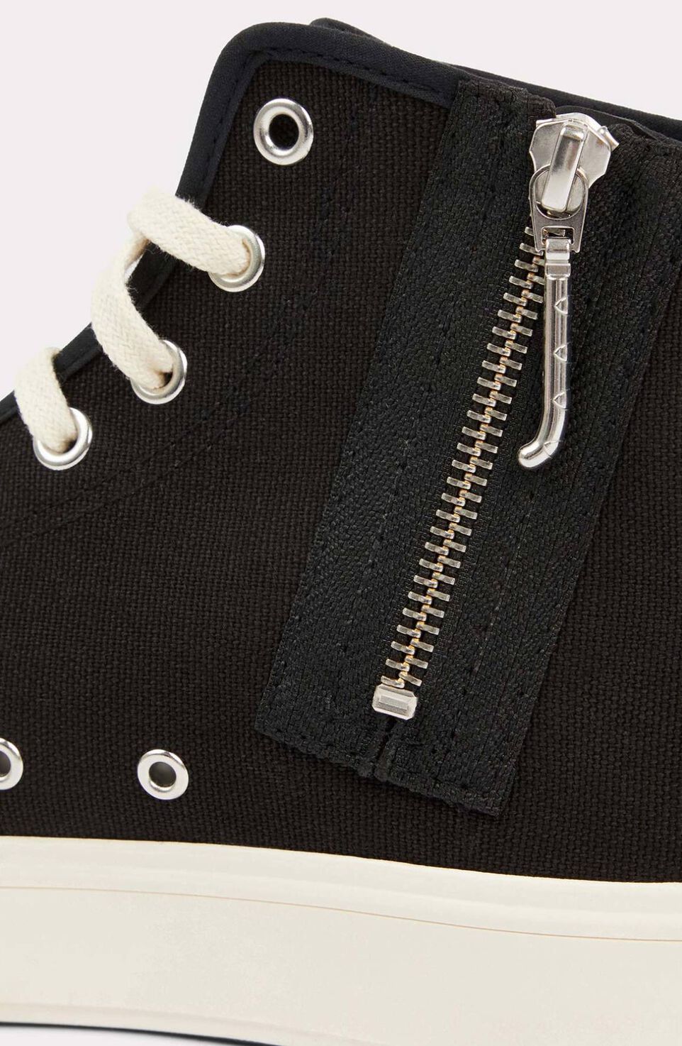 Sneaker alta in canvas di cotone FD55SN020F73 99 KENZO Black 