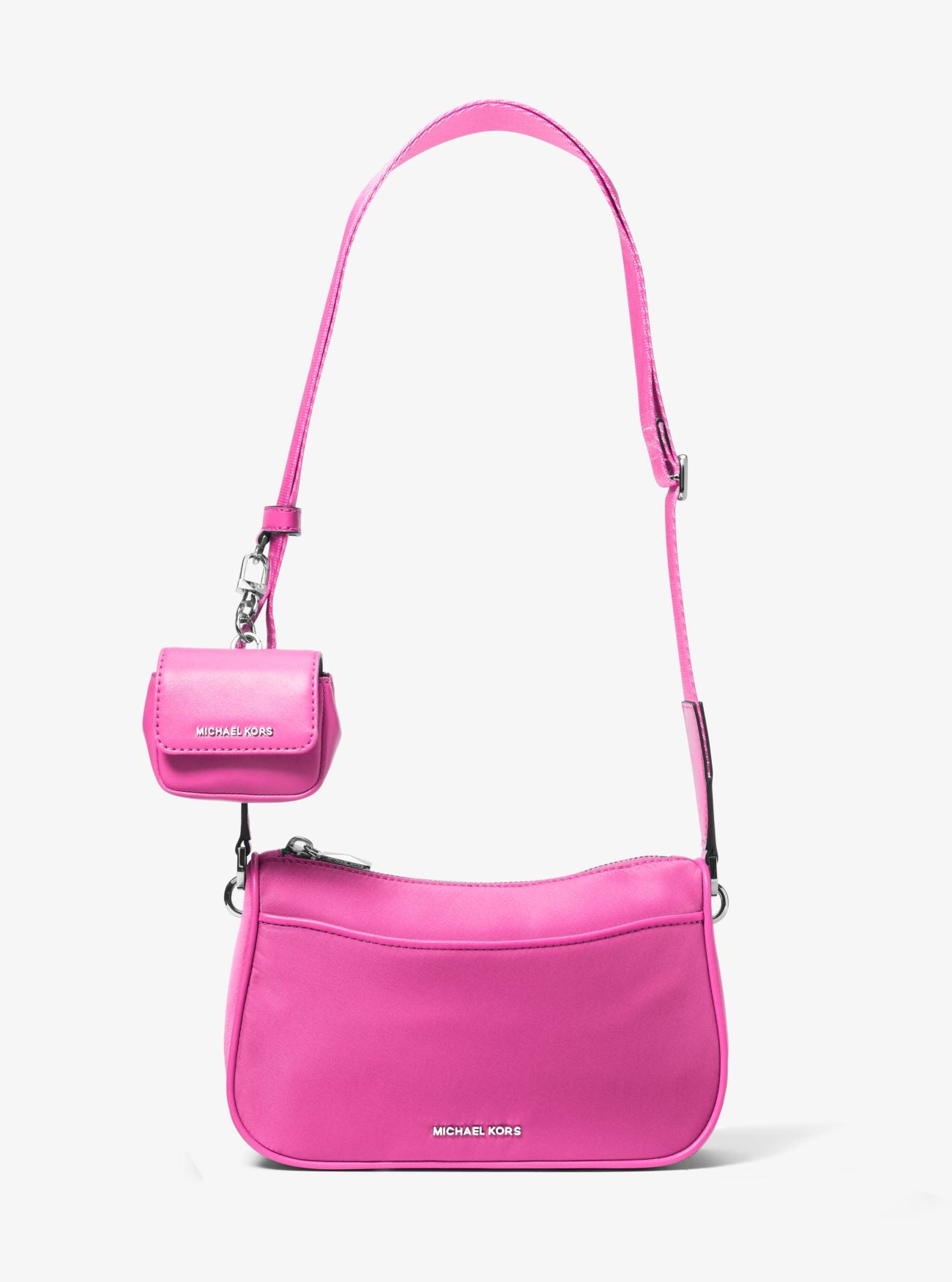 Borsa a tracolla Jet Set media in gabardine di nylon con custodia per Apple Airpods Pro® 32R3SJ6C8C 614 MICHAEL KORS Cerise 