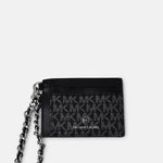 Portacarte logato con catena 34F2ST9D50 023 MICHAEL KORS Blk/silver 