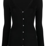 Cardigan a costine CIPRIA23 D520738 013 P.A.R.O.S.H. Nero 