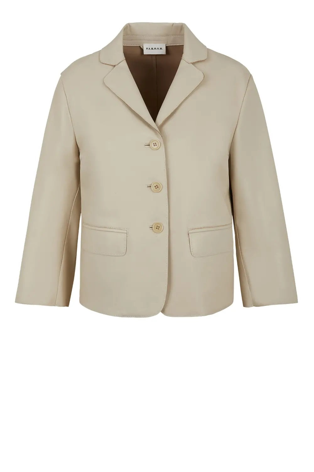 Blazer in pelle MACIOCK23D431527 038 P.A.R.O.S.H. Stucco 