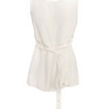 Blusa in satin di seta SOFIAD311504 002 P.A.R.O.S.H. Panna 