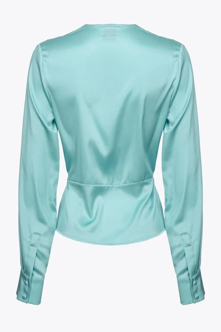 Blusa Loose Fit 100108ZR64 E77 PINKO Green 
