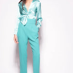 Blusa Loose Fit 100108ZR64 E77 PINKO Green 
