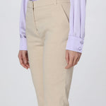 Pantalone dritto in punto stoffa 100155A0IM C28 PINKO Beige 