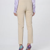 Pantalone dritto in punto stoffa 100155A0IM C28 PINKO Beige 