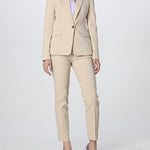 Pantalone dritto in punto stoffa 100155A0IM C28 PINKO Beige 
