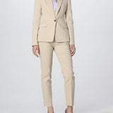 Pantalone dritto in punto stoffa 100155A0IM C28 PINKO Beige 