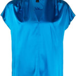Blusa in seta 100376ZR64 F71 PINKO Light blue 