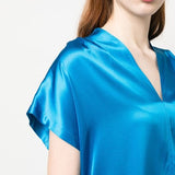 Blusa in seta 100376ZR64 F71 PINKO Light blue 
