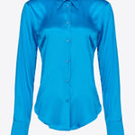 Camicia in satin di seta 100612ZR64 F71 PINKO Light blue 