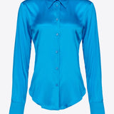 Camicia in satin di seta 100612ZR64 F71 PINKO Light blue 