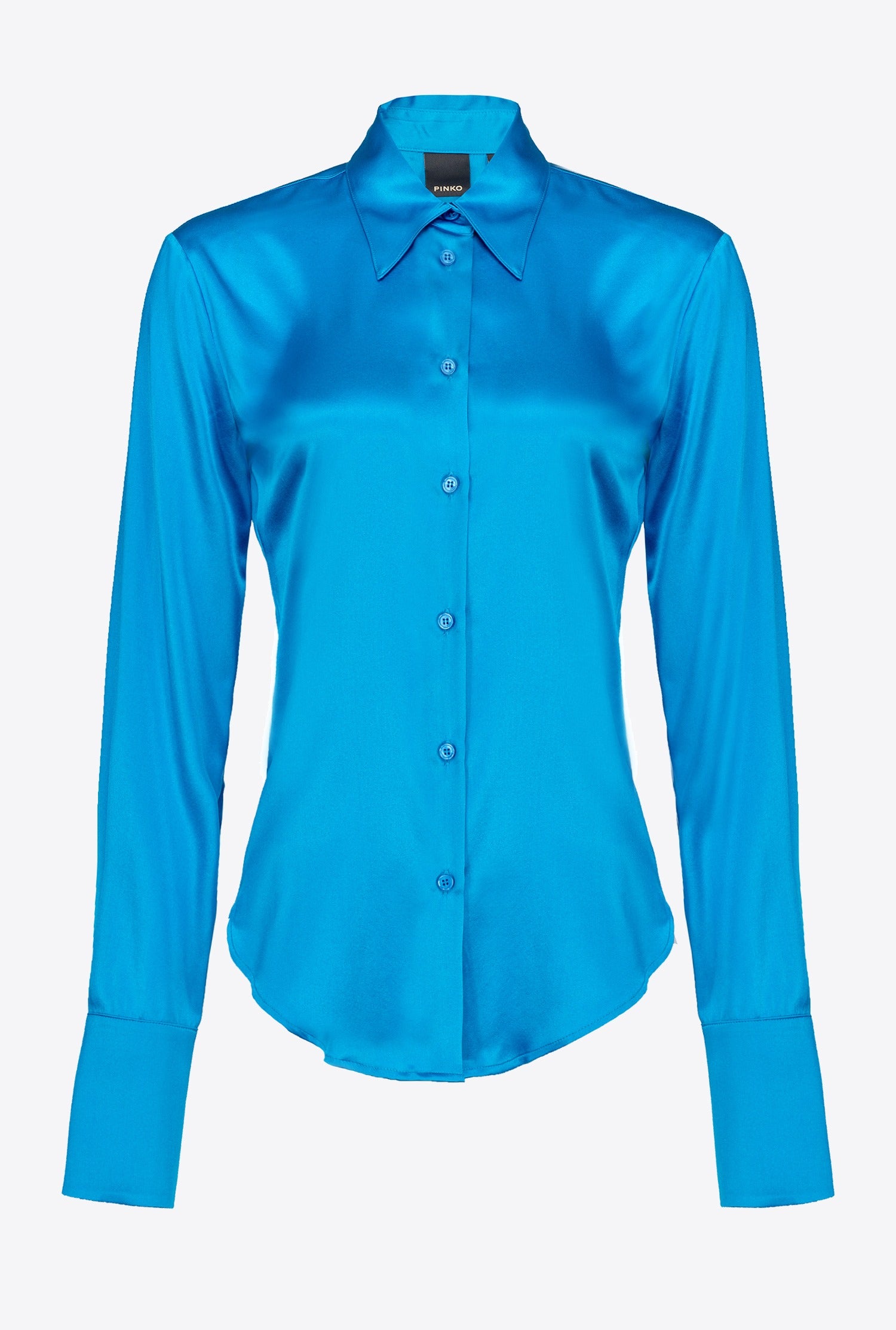 Camicia in satin di seta 100612ZR64 F71 PINKO Light blue 