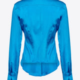 Camicia in satin di seta 100612ZR64 F71 PINKO Light blue 