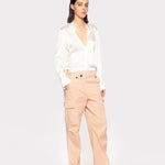 Camicia in satin di seta 100612ZR64 Z05 PINKO Bianco 