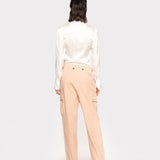 Camicia in satin di seta 100612ZR64 Z05 PINKO Bianco 