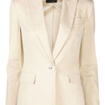 Giacca con revere a lancia 100987A0IM C28 PINKO Beige 