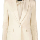 Giacca con revere a lancia 100987A0IM C28 PINKO Beige 