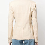 Giacca con revere a lancia 100987A0IM C28 PINKO Beige 