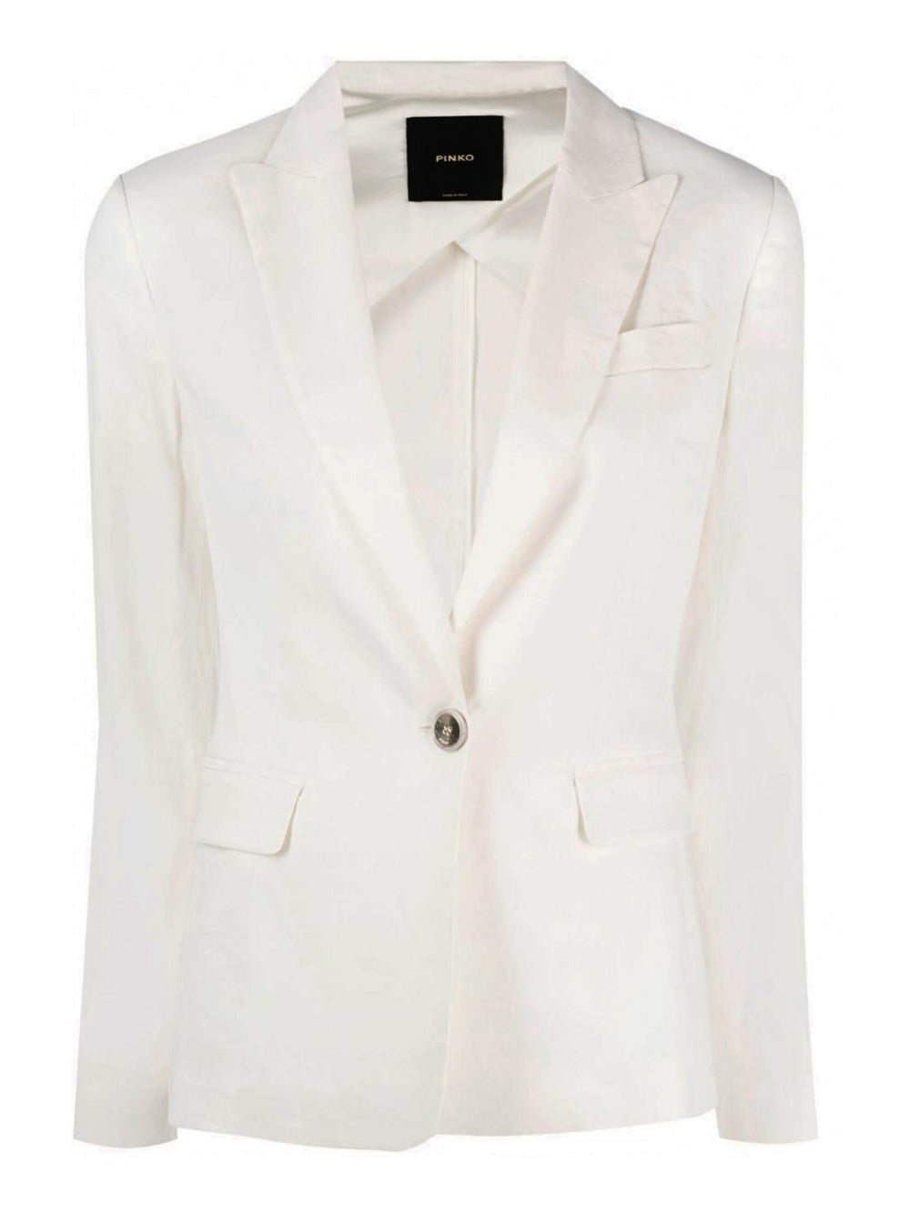 Blazer con revere a lancia 100987A0IM Z15 PINKO White 